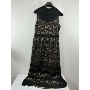 Womans Excellent Cond. Candolite Sleevless Pullover Maxi Dress Large Multicolor